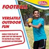 Wahu 100% Waterproof Beach Football with Real Laces for in and Out of Water Play, 9" Outdoor Football for Pool and Beach Games, Teal