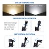 Z Motion Sensor Flood Lights Outdoor,10W Induction LED Lamp, IP65 Waterproof Spotlight,6500K LED Sensor Light,Security Light with US 3-Plug (Daylight White-Black)
