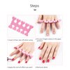 Emivery 50 PCS Pink Nail Art Toes Separators Fingers Foots Sponge Polish Manicure Pedicure for Women And Girl
