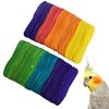 Bonka Bird Toys Natural and Colored Ice Cream Sticks Foot Talon Craft Part Pet Parrot, Conures, Parakeets, Ringnecks, and Similar Breeds (1229 Pk80 Colored)