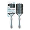 Conair InfinitiPro - Hair Brush - Icy Blue Round Brush for blow out - Detangling Brush - Reduces Frizz and Adds Volume - Blow Dryer Brush - Smoothwrap Series