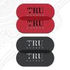 TRU BARBER HAIR GRIPPERS ® 2 COLORS BUNDLE PACK 4 PCS for Men and Women - Salon and Barber, Hair Clips for Styling, Hair holder Grips (Red/Black)