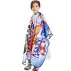 LEONAL Kids Children Boys Girls Barber Cutting Cape Hairdressing Salon Hair Styling Cloth Apron Cover Gown (41"×47", CARTOON KIDS CHILDREN)