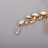 Chargances Bridal Rhinestone Hair Comb Wedding Crystal Hair Vine Comb Vintage Handmade Hair Accessories for Bridesmaid Prom Flower Girls (Champagne)