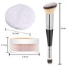 2PCS Loose Face Powder, Oil Control Minimizes Pores and Fine Lines, Loose Baking Face Setting Powder Makeup, Oil Control Soft Focus Effect Make Up, Matte Ultra Flawless Finish(04# Natural)