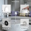 Timjorman Modern LED Cordless Table Lamp, 4000mAh Rechargeable Battery, 3 Level Brightness Night Light, Metal Shell, Minimalist Design, for Couples Dinner/Coffee Table/Restaurant/Bedroom, White