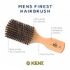 Kent OG2 Club Hair Brush, Small Boar Bristle Hair Brush for Men, Natural Boar Bristle Beard Brush for Men, Beechwood Kent Brush for Hair and Beards