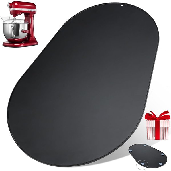 Geckowi Metal Sliding Mat for KitchenAid Stand Mixer 5-8 Qt,Sliding Tray Slide Tray Mixer Mover Mixer Slider for Bowl-Lift Stand Mixer, KitchenAid Artisan Bowl-Lift Mixer, KitchenAid Classic