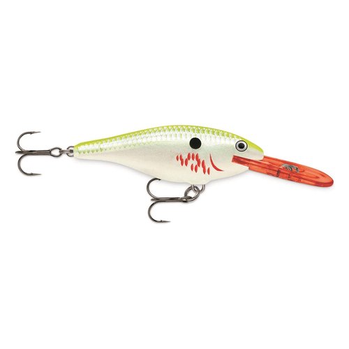 Rapala Shad Rap Lure, Size 05, 2" Length, 4'-9' Depth, 2 No 8 Treble Hooks, Demon, Per 1
