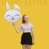 HADCKJA Bunny Balloons Easter Balloons Rabbit Head Foil Balloons for Easter Themed Party Easter Bunny Birthday Party Supplies Decorations Party Sets-5 PCS