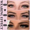 Goddvenus Eyelash Clusters Volume Waterproof Cluster Lashes D Curl Faux Mink Cluster Eyelash Extensions Fluffy Individual Lashes 240pcs and Bottom Lashes 60pcs for DIY Eye Lash Extension