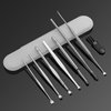 8 Pcs Ear Pick Earwax Removal Kit, Geengle Ear Cleansing Tool Set, Ear Curette Ear Wax Remover Tool with a Cleaning Brush and Storage Box