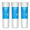 AQUA CREST 836848 Refrigerator Water Filter, Replacement for Fisher & Paykel 862285, 836860, 862284, PS2067635, EFF-6017A, E522, E402, E442, Pack of 3 (Package may vary)