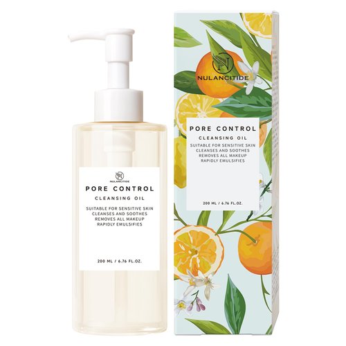 NULANCITIDE 6.76 fl.oz, 200ml Pore Control Cleansing Oil, Oil Cleanser for Face, Soothes and Rapidly Emulsifies Facial Cleansing Oil for Face, Sensitive Skin, Daily Use, Makeup Blackhead Remove