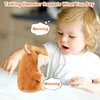 Qrooper Valentine Day Gifts for Kids Talking Hamster Repeats What You Say Stuffed Animals Toys for Kids, Talking Toys for 2 3 Year Old Girl Boy, Interactive Autism Sensory Toys