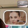 Car sun visor vanity mirror is rechargeable, with 3 light modes of adjustable touch control LED car mirror, suitable for daily use in all car travel car sun visor mirrors (pink)