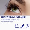 AWAKIIN 4D Premium Cashmere Natural False Lashes Eyelash Extension Self Adhesive Fake Reusable False Long Eyelashes Natural Look Strip Fluffy Wispy Lashes Natural Look Lash Extension Volume (Downtown)