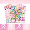 80 Pcs Its Me Hi Im The Birthday Girl Its Me Party Supplies Tableware Music Birthday Decorations includes Paper Dinner Plates Napkins Forks Dinnerware for In My Birthday Era Birthday Party Favors