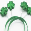 BinaryABC St Patrick's Day Headband,Shamrock Head Boppers Hats,St Patrick's Day Decorations,2Pcs