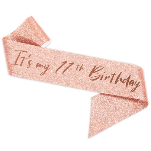 BRT Bearingshui 11th Birthday Sash and Tiara for Girls, Rose Gold Birthday Sash Crown 11 & Fabulous Sash and Tiara, 11th Birthday Gifts for Happy 11th Birthday Party Favor Supplies