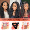 Besurina Kinky Curly Lace Front Wig Human Hair 13x4 Wear and Go Glueless Wigs Human Hair Pre Plucked with Baby Hair 22 Inch HD Deep Jerry Curly Wave Lace Frontal Wigs 151% Density Full and Thick