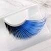 Elegant Lashes W347 Premium Blue and Black Jumbo Color False Eyelashes Halloween Dance Rave Costume
