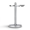 CHARMMAN Safety Razor and Shaving Brush Stand, Extra Wide Openings, Wider Base, Manly Look