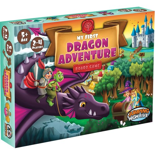 Jumping High Five My First Dragon Adventure Board Game! Save The Kingdom Beginner Fantasy Adventure Game for Kids 5+, Exciting Hands-On Fun for Children, Parents, and Classrooms
