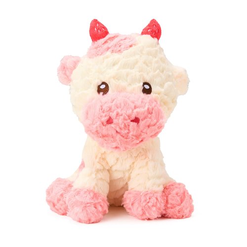CTSAYCTL 10.2” Strawberry Cow Plush Pillow Cute Soft Strawberry Cow Stuffed Animal Pillow Kawaii Cow plushie for Kids Girls Boys Birthday Valentines Day