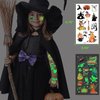 Halloween Party Favors, 30 Sheets Luminous Halloween Temporary Tattoos for Kids, Glow In The Dark Tattoos Stickers for Boys Girls Birthday Decorations Gifts, Halloween Goodie Bags Stuffers Supplies