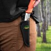 OUTDOOR EDGE Zip Blade - 4.0" Fixed Blade Hunting Knife for Skinning and Gutting Big Game - Includes Black Nylon Belt Sheath