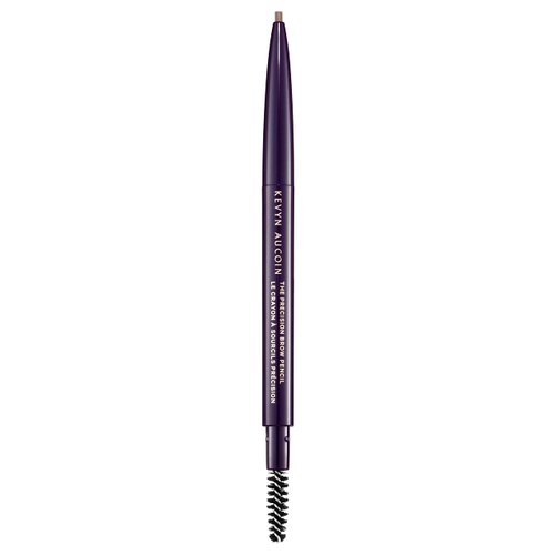 Kevyn Aucoin The Precision Brow Pencil, Brunette: Ultra slim, thin and strong. Retractable plus spoolie brush. Pro makeup artist go to. Sculpt, define and shape eyebrows. Stay put, smudge-proof.
