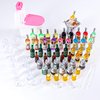 HSJH 71 Pcs Miniature Ice Cubes Beer Bottles and Mini Drink Soda Pop Cans House Accessories for Fairy Garden Pub Bar Cake Decoration 1/12 Doll House Barrel Pretend Play DIY Party Toys Red Wine