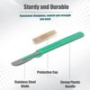 Disposable Sterile Scalpel #21, Podiatry & Professional Corn Callous Knife, Precision Carbon-Steel Blades with Plastic Handle - Individual Pouches - Podiatry Pedicure, Wart Removal & More - Box of 10