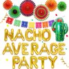 JeVenis Nacho Average Party Decoration Nacho Average Party Balloons Banner Fiesta Taco Balloons Fiesta Mexican Party Decoration