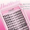 Fox Eye Lash Clusters Left & Right Lashes Cluster Wipsy Lashes Eyelash Extensions C Curl Cat Eye Lashes Natural Individual Lashes DIY Lash Extension by Hushlibaby