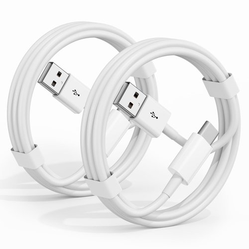 weeseen CarPlay Cable for iPhone 15/16/16 Pro Max/Plus, 2Pack USB A to USB C Cord for CarPlay Cable, iPad USB C Charging Cable for iPad Pro 13/12.9/11 inch,iPad Air Car Charger Cable Cord 3FT,(White)