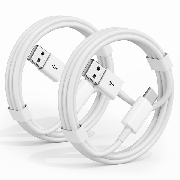 weeseen CarPlay Cable for iPhone 15/16/16 Pro Max/Plus, 2Pack USB A to USB C Cord for CarPlay Cable, iPad USB C Charging Cable for iPad Pro 13/12.9/11 inch,iPad Air Car Charger Cable Cord 3FT,(White)