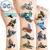 100 PCS Snowmobile Temporary Tattoos Stickers Birthday Party Decorations Favors Supplies Winter Snow Skiing Snowmobile Wheels Sports Girls Boys Classroom School Prizes Reward