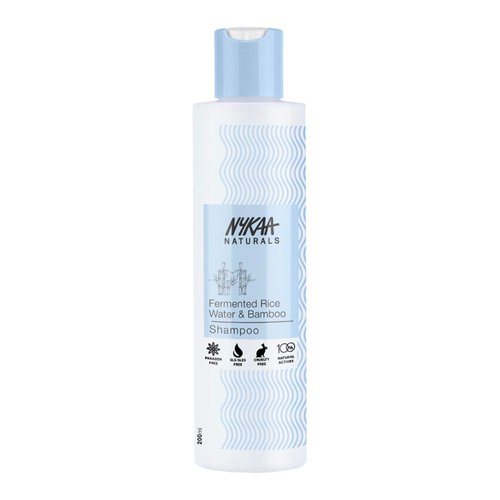 Nykaa Naturals Shampoo, Fermented Rice Water and Bamboo, 6.76 oz - Gentle Cleanser - Restores Dry...