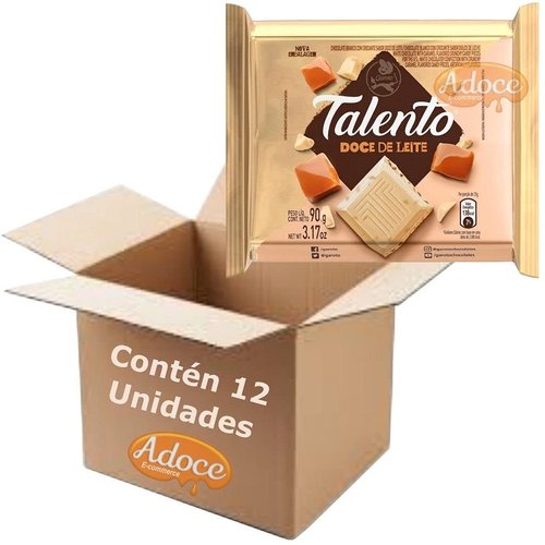 Garoto - Talento - Dulce de Leche - 3.53 Oz (PACK OF 12) | Doce de leite - 100g