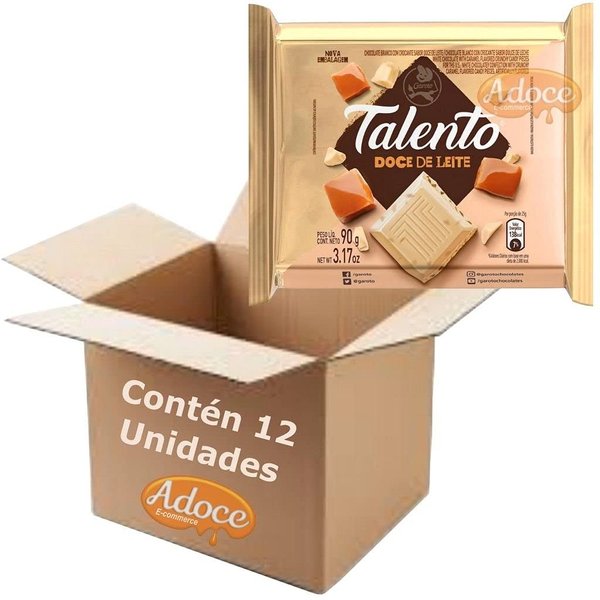Garoto - Talento - Dulce de Leche - 3.53 Oz (PACK OF 12) | Doce de leite - 100g