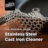 The Ringer - The Original Stainless Steel Cast Iron Cleaner, Patented XL 8x6 Inch Design
