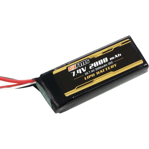 EAZYRC FMS RC Car RC Parts LIPO Battery 2S 7.4V 2000mAh 2C XT30 RC Car 1/12 Hummer H1