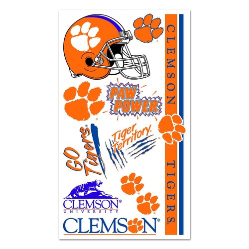 WinCraft Clemson Tigers Temporary Tattoos