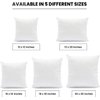 Foamily Throw Pillows Insert 18 x 18 Inches - Bed and Couch Decorative Pillow - Made in USA - Bed and Couch Sham Filler