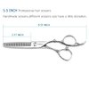 Hair Thinning Shears 5.5 Inch Hair Thinning Scissors for Women Professional Barber Scissors 440C Hair Scissors Barber Shears 28 Teeth Rose handle KINSARO
