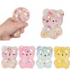 Dhjrefhhd 1Pccs Squeeze Toys Letter Sequins Candy-Bear Stress Relief Toy Hand Fidget Sensory Office Desk Squishy Toy (Light Pink or Randomly Color)