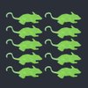 Hocai 10 Pieces Glow in The Dark Fake Rat Night Light Illusion Luminous Realistic Plastic Fake Mouse Fake Mice Spooky Rats for Halloween Trick Toys Decoration Supplies (Green)