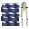 MEEDEE Pack Navy Blue Women's Hair Accessories: Soft Elastic Ribbon Ties, No Crease, No Damage Pony Tails, Ouchless Yoga Bracelets